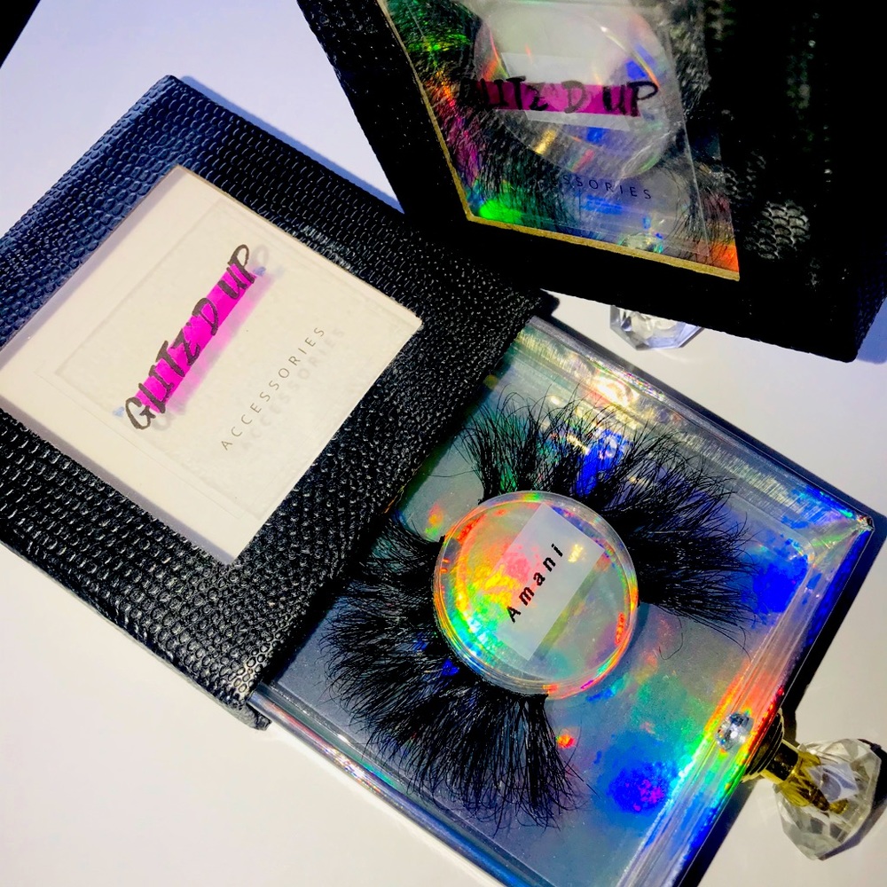 Mink Strip Lashes - Amani 25mm - Picture 1 of 5